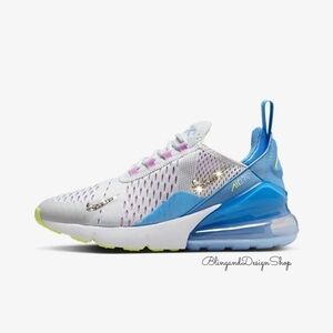 Bling Nike Air Max 270 Girls Youth Sneakers Custom With Swarovski Crystals